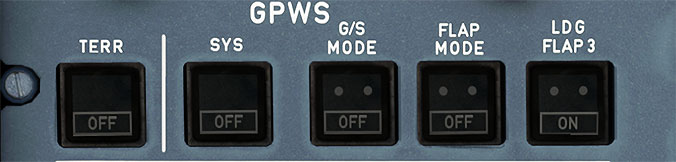 Ground Proximity Warning Panel